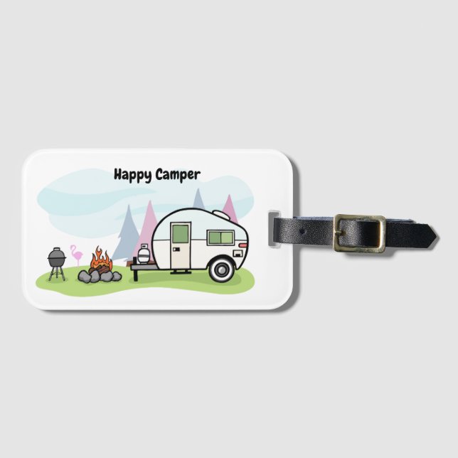 Étiquette À Bagage Remorque de Camper (Devant Horizontal)