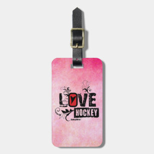 Étiquette À Bagage Remous d'hockey d'amour