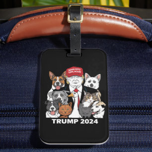 Étiquette À Bagage Rendre les animaux en sécurité Trump 2024 Sauver n