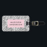 Étiquette À Bagage Repéré<br><div class="desc">Voyagez dans le style avec une étiquette à bagages design personnalisée! Des étiquettes modernes et élégantes habilleront vos bagages et faciliteront l'identification rapide de vos bagages dans votre bagage.</div>