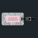 Étiquette À Bagage Repéré<br><div class="desc">Voyagez dans le style avec une étiquette à bagages design personnalisée! Des étiquettes modernes et élégantes habilleront vos bagages et faciliteront l'identification rapide de vos bagages dans votre bagage.</div>
