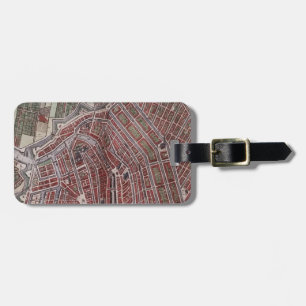 Étiquette À Bagage Réplique carte de la ville d'Amsterdam 1652