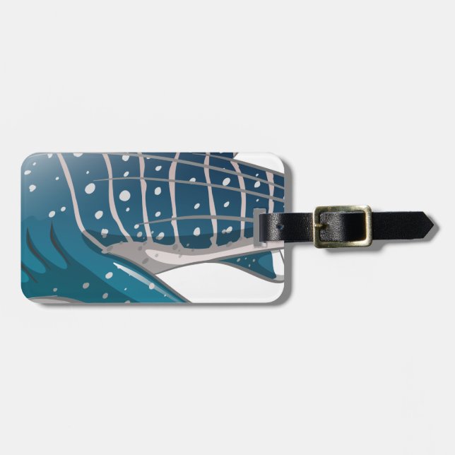 Étiquette À Bagage Requin de baleine (Devant horizontal)