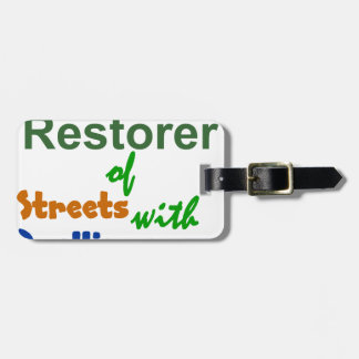 Étiquette À Bagage Restaurateur de rues avec logements - Isaïe 58:12