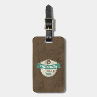 Étiquette À Bagage Retraite officielle, 100% Retraite Vintage