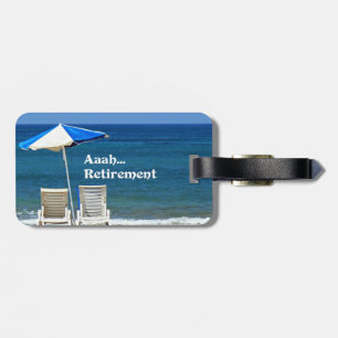 Étiquette À Bagage Retraite, Relaxation à la plage