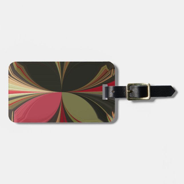 Étiquette À Bagage Retro Akuna Matata Cadeaux chic vêtements Design d (Devant horizontal)