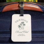 Étiquette À Bagage Retro Luxe Beach Social Club Logo Bachelorette<br><div class="desc">Retro Luxe Beach Bachelorette Logo Social Club Aesthétique Palmiers Bachelorette personnalisées étiquettes de bagage avec nom personnalisé pour la mariée,  parfait pour une bachelorette cancun,  bachelorette tulum ou toute autre célébration de bachelorette de plage.</div>