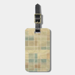 Étiquette À Bagage Rétro motif géométrique