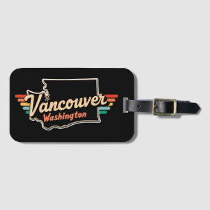 Étiquette À Bagage Rétro Vancouver État de Washington