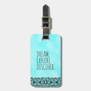 Étiquette À Bagage Rêve. L'explorez. Découvrez. - Voyage, tribal,