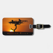 Rêve romantique d'Afrique photo coucher de soleil