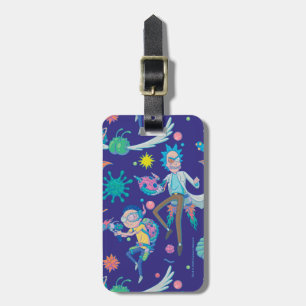 Étiquette À Bagage RICK ET MORTY™ Parmi les Motifs de cellules infec