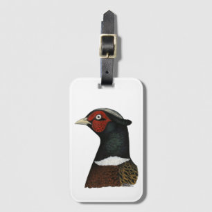 Étiquette À Bagage Ringneck Pheasant Head