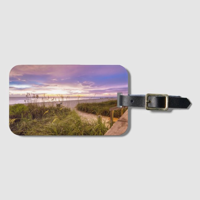 Étiquette À Bagage Rivage et océan calme | la Floride de plage de (Devant Horizontal)