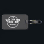 Étiquette À Bagage Rivière Black Creek Mississippi Kayak<br><div class="desc">La rivière Pittoresque et sauvage de Black Creek est située dans la forêt nationale De Soto du Mississippi et a été désignée par le Congrès en 1986 comme la première et unique rivière sauvage et Pittoresque du Mississippi. Elle est connue pour sa nature sauvage et est une destination populaire pour...</div>