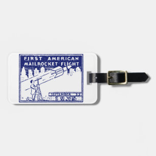 Étiquette À Bagage Rocket Mail américain 1935