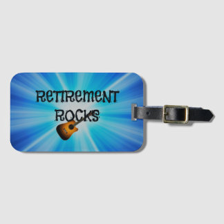 Étiquette À Bagage Rocks de retraite—conception de guitare personnali