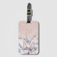 Rose brillant Parties scintillant or Marbre Ombre