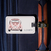 Rose Classique Vintage Buggy Bug Voiture Personnal