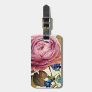 Étiquette À Bagage Rose de rose en pleine floraison