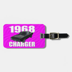 Étiquette À Bagage rose du chargeur droite de 1968 esquives