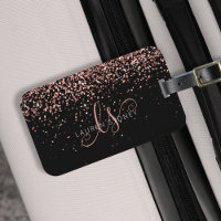Rose Gold Blush Pink Parties scintillant Glam Nom 