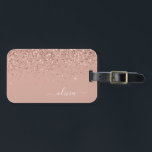Étiquette À Bagage Rose Gold Blush rose fille Parties scintillant Mon<br><div class="desc">Rose Gold - Blush Pink Sparkle Parties scintillant Monogramme Nom Bagage Bag. Cela rend le cadeau parfait pour 16 ans,  mariage,  douche nuptiale,  baby shower ou bachelorette pour quelqu'un décorant sa chambre dans le style.</div>