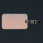Étiquette À Bagage Rose Gold Rose Pâle Pailleté Argent Monogramme<br><div class="desc">Rose Gold - Rose Pâle et Argent Pailleté Monogramme Étiquette de Bagage. C'est le cadeau idéal pour un anniversaire sweet 16,  un mariage,  une douche de mariée,  une baby shower ou une soirée d'enterrement de vie de jeune fille pour quelqu'un qui décore sa chambre avec style.</div>