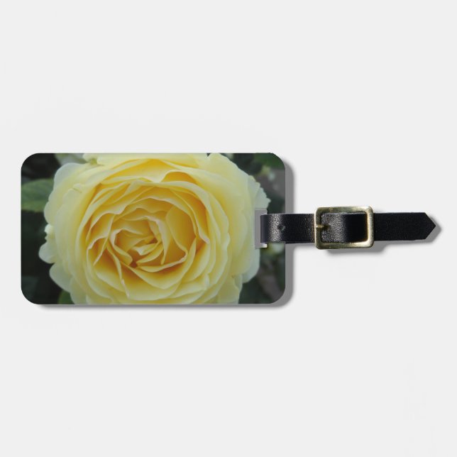 Étiquette À Bagage Rose jaune (Devant horizontal)