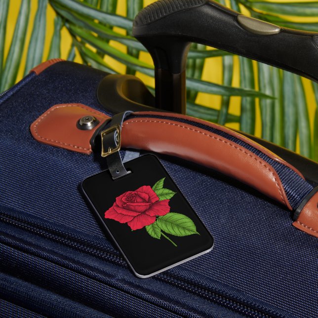 Étiquette À Bagage Rose rouge 2 (Insitu Rectoal 1)