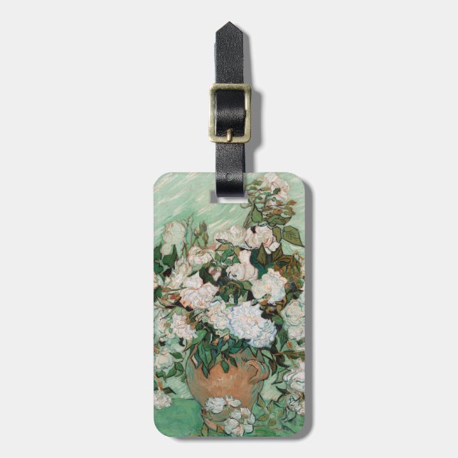 Étiquette À Bagage Roses de Vincent van Gogh |, 1890 (Devant Vertical)