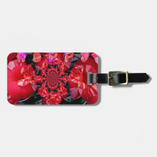 Étiquette À Bagage Roses rouges Iridescente "Bonne Saint Valentin" Im