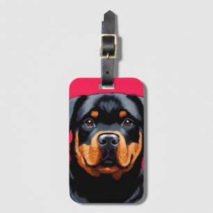 Étiquette À Bagage Rottweiler