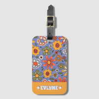 Rouge jaune rétro Boho Chic Super Floral