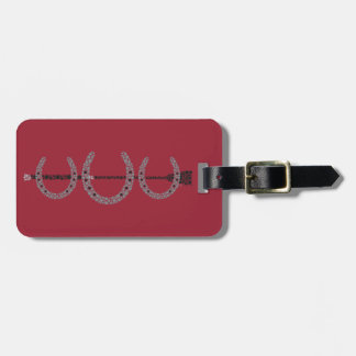 Étiquette À Bagage ROUGE triple d'étiquette de bagage de chaussure de