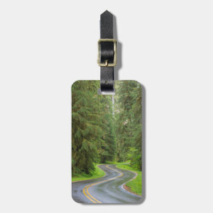 Étiquette À Bagage Route de la rivière Sol Duc à travers la forêt