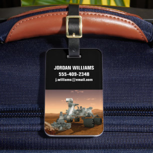 Étiquette À Bagage Rover Curiosity Du Laboratoire Scientifique Mars.