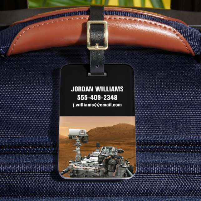 Étiquette À Bagage Rover Curiosity Du Laboratoire Scientifique Mars.  (Insitu Rectoal 2)