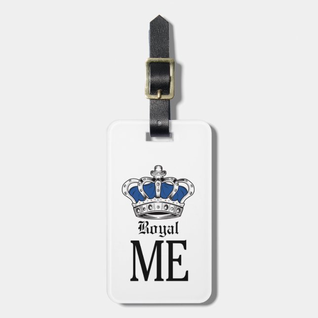 Étiquette À Bagage Royal Me - Bleu (Devant Vertical)