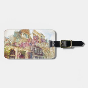 Étiquette À Bagage Rue du Vieux Amsterdam