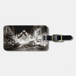 Étiquette À Bagage Rue Fort d'Honolulu en 1942 à la nuit