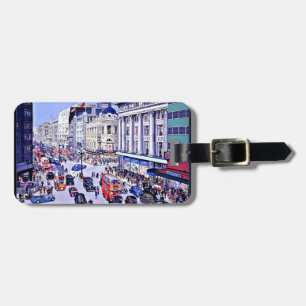 Étiquette À Bagage Rue Oxford vintage Londres