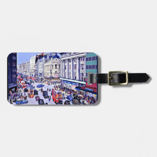 Étiquette À Bagage Rue Oxford vintage Londres