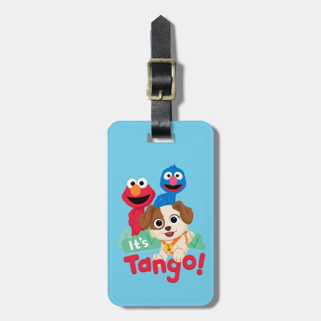 Étiquette À Bagage Rue Sésame | C'est Tango avec Elmo & Grover (Devant Vertical)
