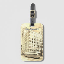 Rue vintage de San Francisco avec tramway