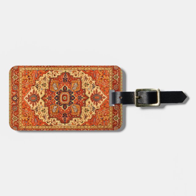ÉTIQUETTE À BAGAGE RUG PERSIEN CLASSIQUE (Devant horizontal)