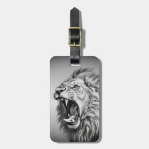Étiquette À Bagage Rugissement du Lion