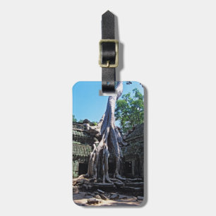 Étiquette À Bagage Ruine de Ta Prohm - Angkor Vat, Cambodge, Asie