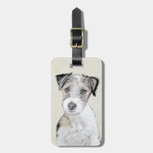 Étiquette À Bagage Russell Terrier Peinture rugueuse - Art Chien orig